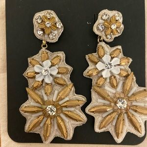 JCrew Beaded Statement earrings